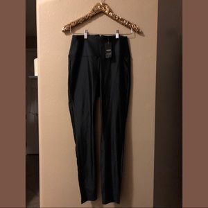 BeBe High Waist Slick Back Zip Legging